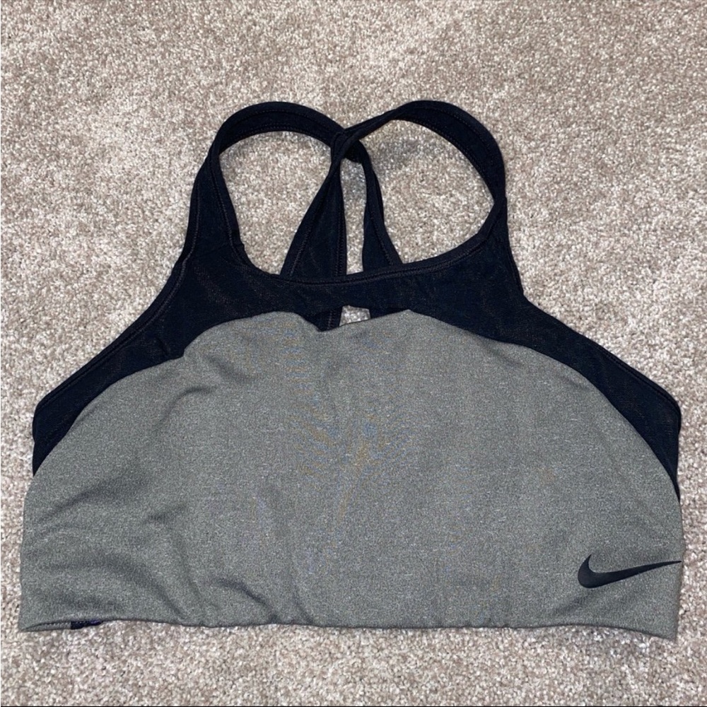 Nike‎ Pro Classic Swoosh Modern Dri Fit Sports Bra Size L